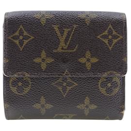Louis Vuitton-Cartera corta de lona Louis Vuitton Portefeuille Elise M61654 en buenas condiciones-Otro
