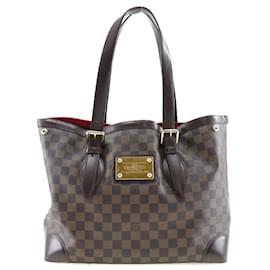 Louis Vuitton-Louis Vuitton Hampstead MM Canvas Tote Bag N51204 in fair condition-Other