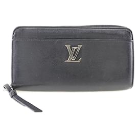 Louis Vuitton-Louis Vuitton Zippy Lock Me Portafoglio lungo Portafoglio lungo in pelle M62622 in discrete condizioni-Altro