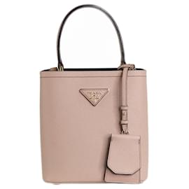 Prada-Petit sac à poignée supérieure Panier rose poudré-Rose