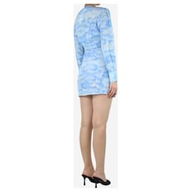Autre Marque-Blue cloud printed mini dress - size S-Blue