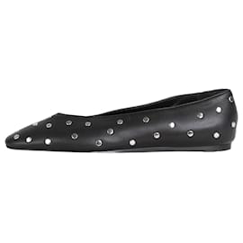 Autre Marque-Black studded Regency slipper - size EU 38 (Uk 5)-Black