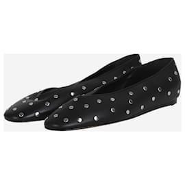 Autre Marque-Black studded Regency slipper - size EU 38 (Uk 5)-Black