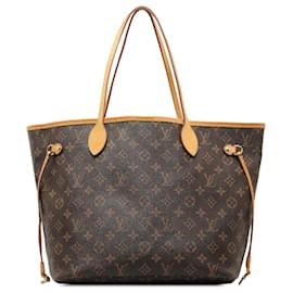 Louis Vuitton-Louis Vuitton Brown Monogram Neverfull MM-Marrone