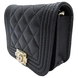 Chanel-Chanel Black Caviar Boy Belt Bag-Black