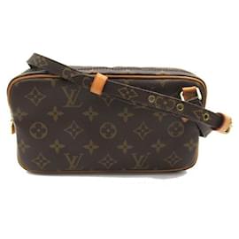 Louis Vuitton-Louis Vuitton Pochette Marly Bandouliere Canvas Crossbody Bag M51828 in good condition-Other