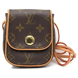 Louis Vuitton-Louis Vuitton Pochette Cancun Canvas Crossbody Bag M60018 in good condition-Other