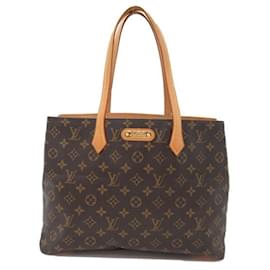 Louis Vuitton-Louis Vuitton Wilshire MM Canvas Tote Bag M45644 in good condition-Other
