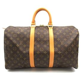 Louis Vuitton-Louis Vuitton Keepall 45 Bolsa de viaje de lona M41428 en buen estado-Otro
