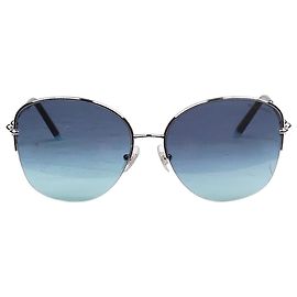 Tiffany & Co Silver metal ombre sunglasses Silvery