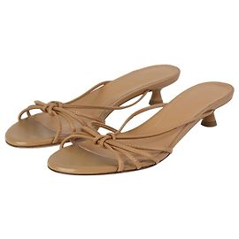 Aeyde Hellbraune Riemchensandalen mit Kitten-Heel - Größe EU 38 Andere