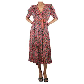 Ulla Johnson-Robe midi à volants florale Teracotta - taille UK 6-Orange