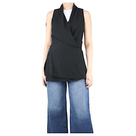 Rick Owens-Jaqueta preta sem mangas - tamanho UK 10-Preto