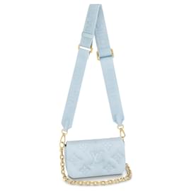 Louis Vuitton-LV Wallet on Strap Bubblegram-Blue
