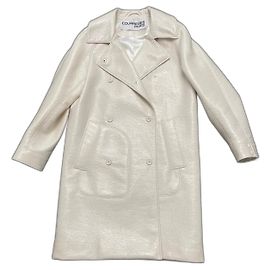 Courreges Vinyl Coat Cream Cream