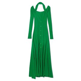 Jacquemus Kleid aus grünem Samt Grün