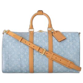 Louis Vuitton LV Keepall Denim blue 45 new Blue