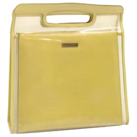 Gucci-GUCCI Hand Bag Vinyl Outlet Yellow 002 2058 0454 5 auth 70151-Yellow