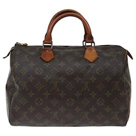 Louis Vuitton-Louis Vuitton Monogram Speedy 30 Hand Bag M41526 LV Auth yk11594-Monogram