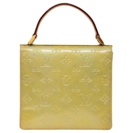 Louis Vuitton-Bolsa de mão LOUIS VUITTON Monogram Vernis Spring Street Gris M91029 LV Auth bs13447-Outro