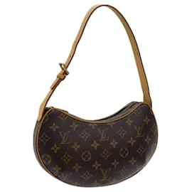 Louis Vuitton-Bolsa de ombro LOUIS VUITTON Monogram Pochette Croissant M51510 LV Auth yk11546UMA-Monograma
