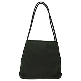 Prada-PRADA Shoulder Bag Nylon Khaki Auth bs13401-Khaki