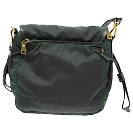 Prada-PRADA Shoulder Bag Nylon Khaki Auth 70209-Khaki