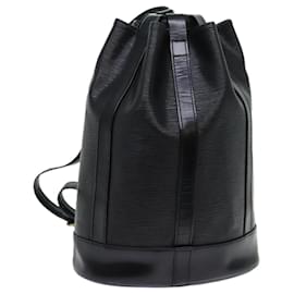 Louis Vuitton-LOUIS VUITTON Epi Randonnee PM Shoulder Bag Black M52352 LV Auth yk11677-Black