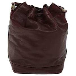 Christian Dior-Christian Dior Sac bandoulière Cuir Rouge Auth bs13138-Rouge
