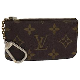 Louis Vuitton-Bolsa Moeda M LOUIS VUITTON Monograma Pochette Cles M62650 Autenticação de LV 70693-Monograma