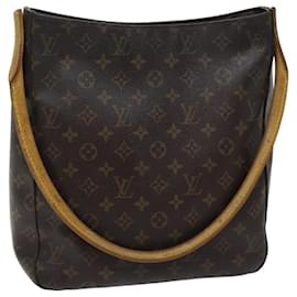 Louis Vuitton-Bolsa de ombro M LOUIS VUITTON Monogram Looping GM51145 Autenticação de LV 70534-Monograma