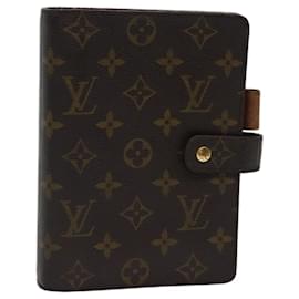 Louis Vuitton-LOUIS VUITTON Monogramm Agenda MM Tagesplaner Cover R20105 LV Auth-ac2854-Monogramm