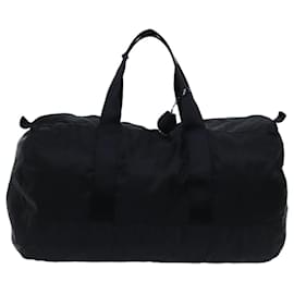 Prada-PRADA Boston Bag Nylon Black Auth bs13015-Black