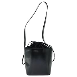 Céline-CELINE Shoulder Bag Enamel Black Auth 70828-Black