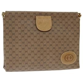 Gucci-Bolso de mano GUCCI Micro GG Supreme PVC Beige 67 039 5229 base de autenticación13462-Beige