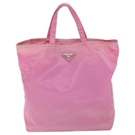 Prada-PRADA Hand Bag Nylon Pink Auth yk11651-Pink