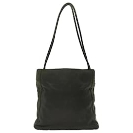 Prada-PRADA Shoulder Bag Nylon Khaki Auth bs13406-Khaki