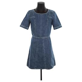 Chloé-vestido de algodão-Azul