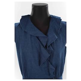 Apc-Robe en coton-Bleu
