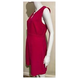 Diane Von Furstenberg-Vestido de jersey DvF Fleur em fúcsia-Fuschia