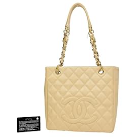Chanel-Chanel PST (Petite Shopping Sacola)-Bege