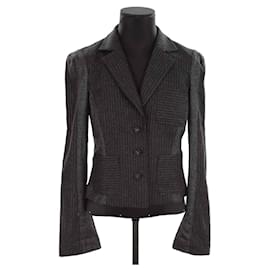 Diane Von Furstenberg-Wool blazer-Dark grey