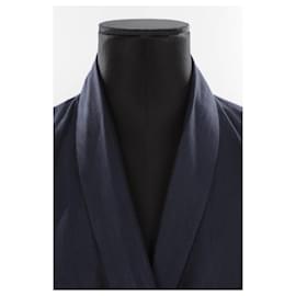 Diane Von Furstenberg-Linen blazer-Navy blue