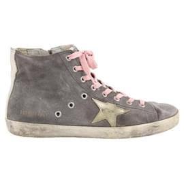 Golden Goose-Sneakers aus Leder-Grau