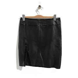Helmut Lang-HELMUT LANG  Skirts T.US 2 leather-Black