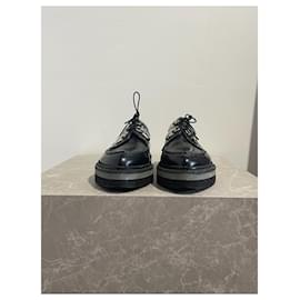 Alexander Mcqueen-ALEXANDER MCQUEEN Mules y zuecos T.UE 36.5 Cuero-Negro