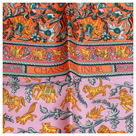 Hermès-HERMES  Silk handkerchief T.  silk-Orange