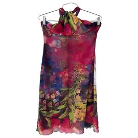 Roberto Cavalli Vestido clásico de malla Multicolor