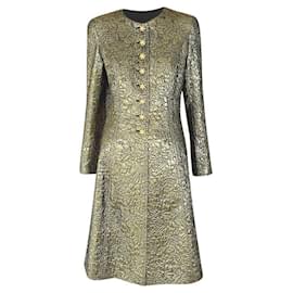 Chanel-Rare Collectible CC Jewel Buttons Brocade Jacket-Golden