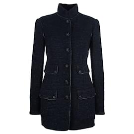 Chanel-Collectors CC Jewel Buttons Black Tweed Jacket-Black